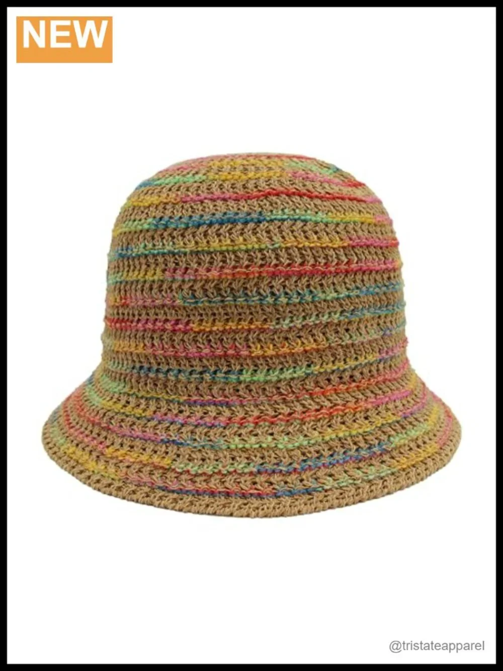 Packable Knitted Straw Bucket Hat for Women Sun Protection Travel Beach Hat